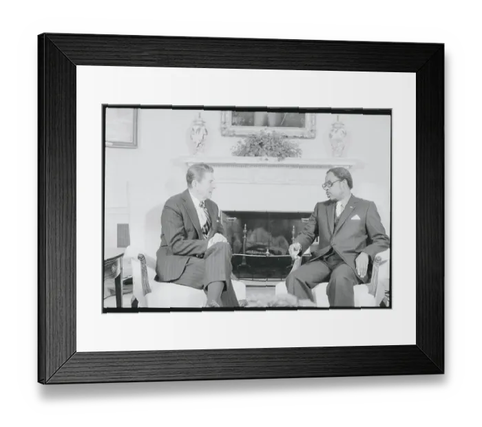 Framed Print : Ronald Reagan and Kennedy Alphonse Simmons Framed Print : Ronald Reagan and Kennedy Alphonse Simmons