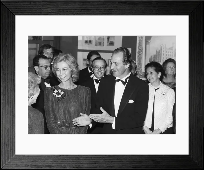 Framed Print : King Juan Carlos And Queen Sofia of Spain Framed Print : King Juan Carlos And Queen Sofia of Spain