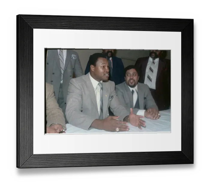Framed Print : Portrait of Larry Holmes