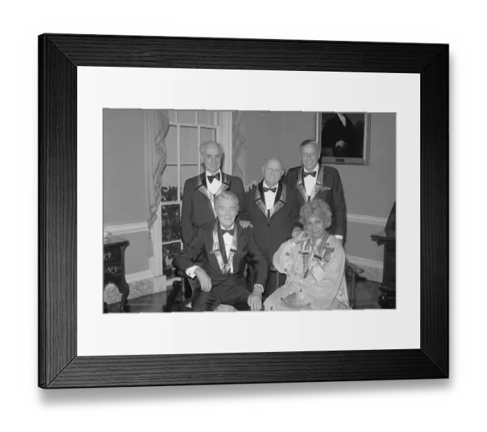 Framed Print : Kennedy Center Recipients Posing Together Framed Print : Kennedy Center Recipients Posing Together