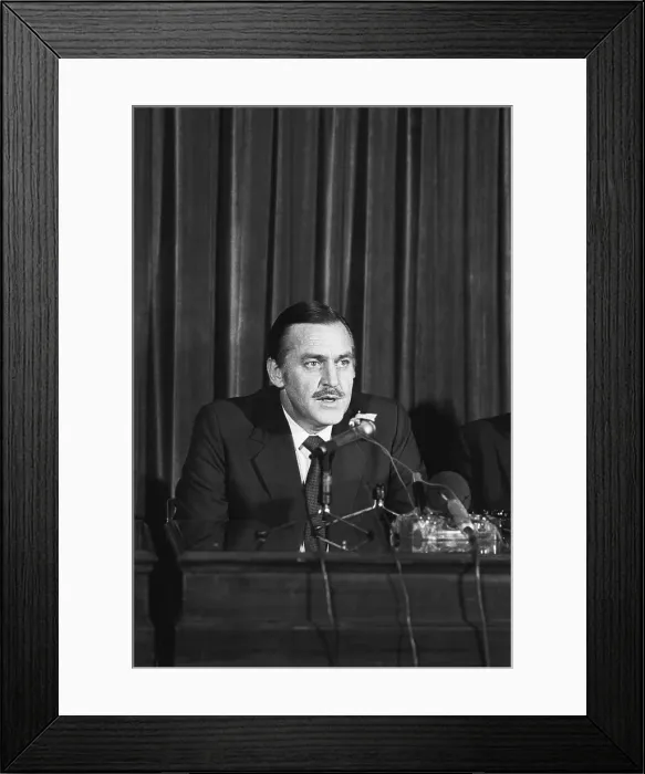 Framed Print : South African Foreign Minister Botha Framed Print : South African Foreign Minister Botha
