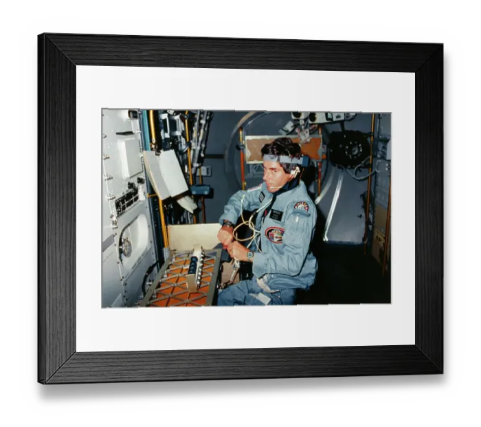 Framed Print : Astronaut Ulf Merbold Inside Experimental Facility Framed Print : Astronaut Ulf Merbold Inside Experimental Facility