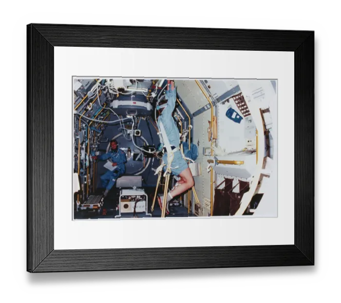 Framed Print : Astronauts Carrying out Experiments in Space Module Framed Print : Astronauts Carrying out Experiments in Space Module