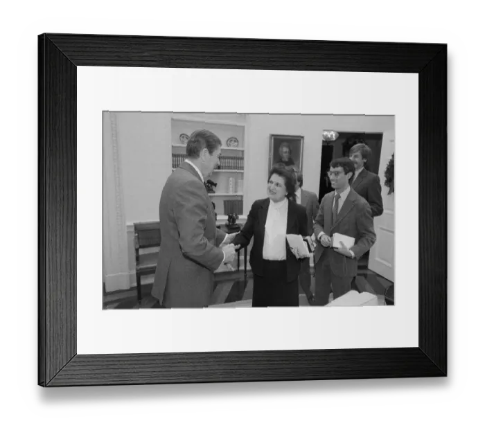 Framed Print : President Reagan Greeting Helen Thomas Framed Print : President Reagan Greeting Helen Thomas