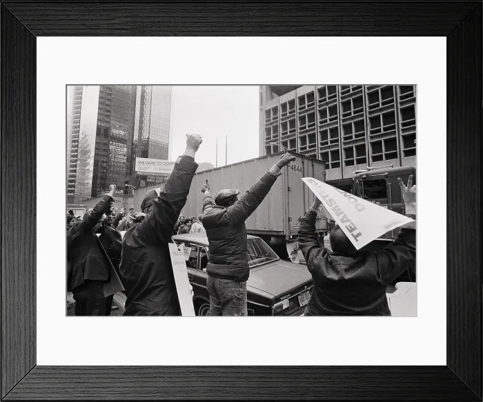 Framed Print : Teamster Demonstration in Philadelphia Framed Print : Teamster Demonstration in Philadelphia