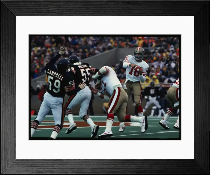Framed Print : Joe Montana is Shown During Football Game Framed Print : Joe Montana is Shown During Football Game