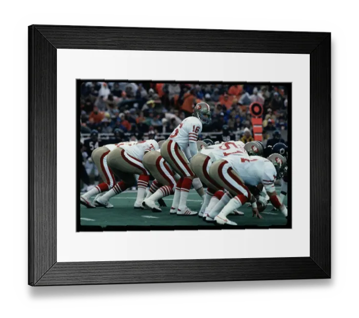 Framed Print : San Francisco 49ers on Line of Scrimmage