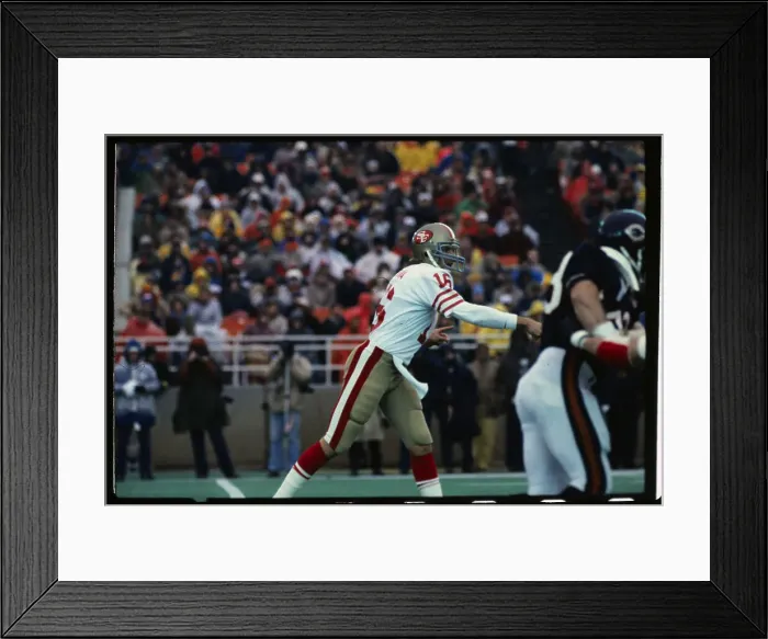 Framed Print : Joe Montana in Football Game Framed Print : Joe Montana in Football Game