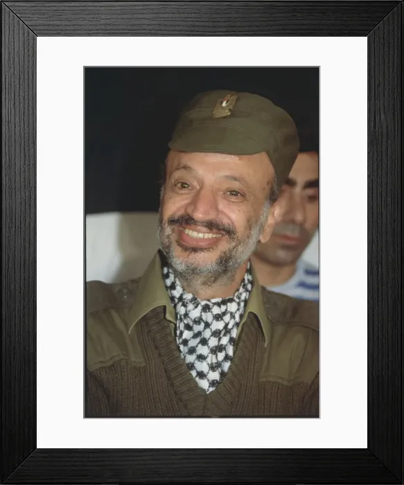 Framed Print : Portrait of PLO Leader Yassar Arafat Framed Print : Portrait of PLO Leader Yassar Arafat