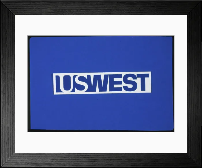 Framed Print : USWEST Company Logo Framed Print : USWEST Company Logo