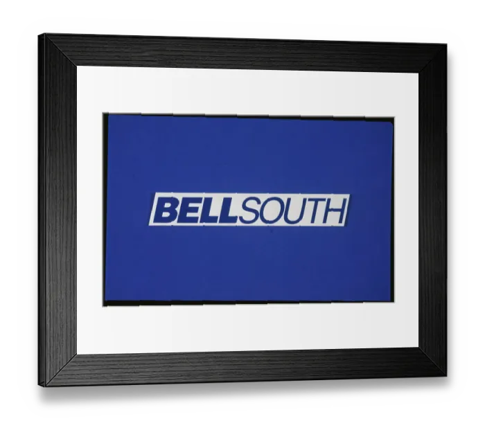 Framed Print : Bell South Company Logo Framed Print : Bell South Company Logo