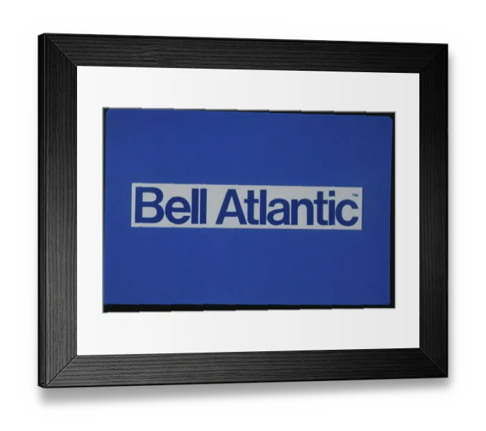 Framed Print : Bell Atlantic Company Logo Framed Print : Bell Atlantic Company Logo