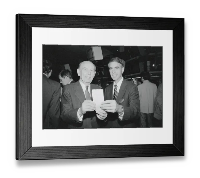 Framed Print : William Batten and Robert Allen Holding Award Framed Print : William Batten and Robert Allen Holding Award