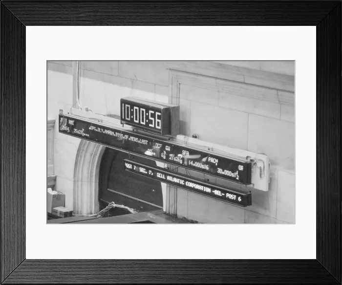 Framed Print : Bell Atlantic Making Debut at New York Stock Exchange Framed Print : Bell Atlantic Making Debut at New York Stock Exchange