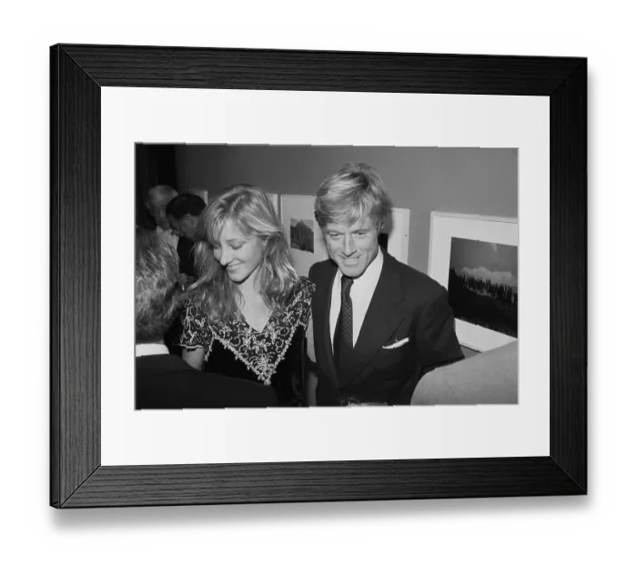 Framed Print : Robert Redford and Daughter at Art Exhibit Framed Print : Robert Redford and Daughter at Art Exhibit