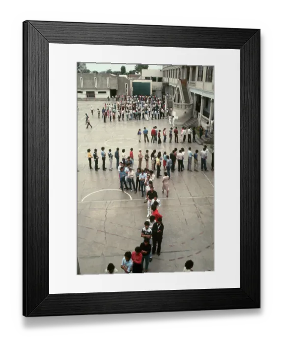 Framed Print : Lima Residents Wait to Vote for Mayor Framed Print : Lima Residents Wait to Vote for Mayor