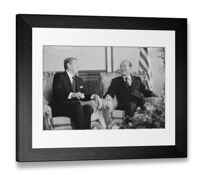 Framed Print : President Reagan Meeting with Chun Doo Hwan Framed Print : President Reagan Meeting with Chun Doo Hwan