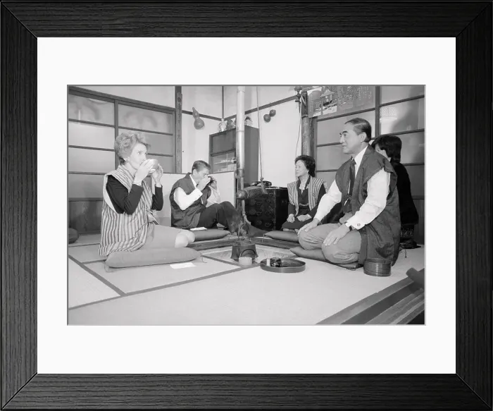 Framed Print : President and Nancy Reagan Participating in Tea Ceremony Framed Print : President and Nancy Reagan Participating in Tea Ceremony