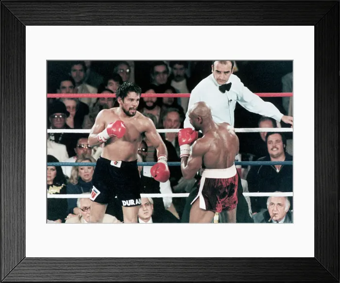 Framed Print : Marvin Hagler and Roberto Duran Framed Print : Marvin Hagler and Roberto Duran