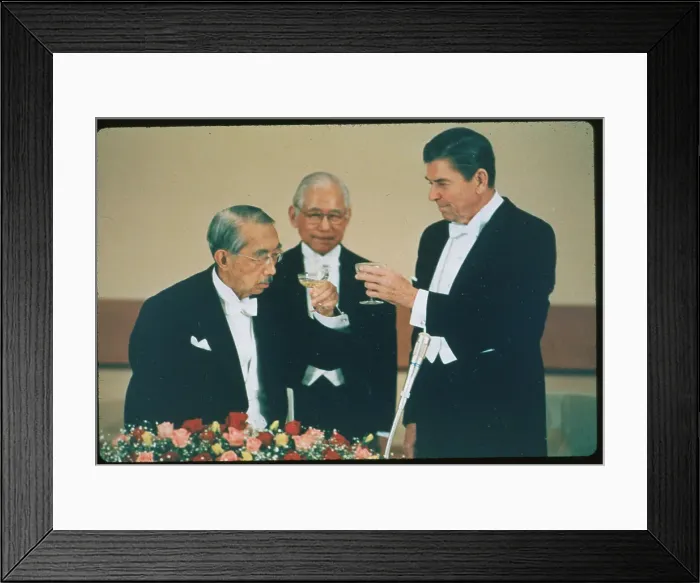 Framed Print : Hirohito Toasting Ronald Reagan Framed Print : Hirohito Toasting Ronald Reagan