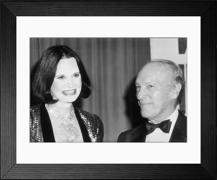 Framed Print : Leonard Goldenson and Gloria Vanderbilt Framed Print : Leonard Goldenson and Gloria Vanderbilt