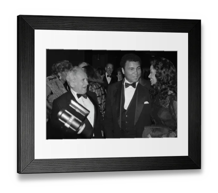 Framed Print : Muhammad Ali and his Wife Talk With Norman Mailer Framed Print : Muhammad Ali and his Wife Talk With Norman Mailer