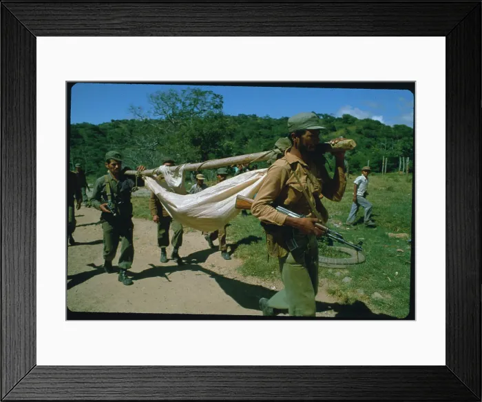 Framed Print : Soldiers Carrying Wounded Comrade Framed Print : Soldiers Carrying Wounded Comrade