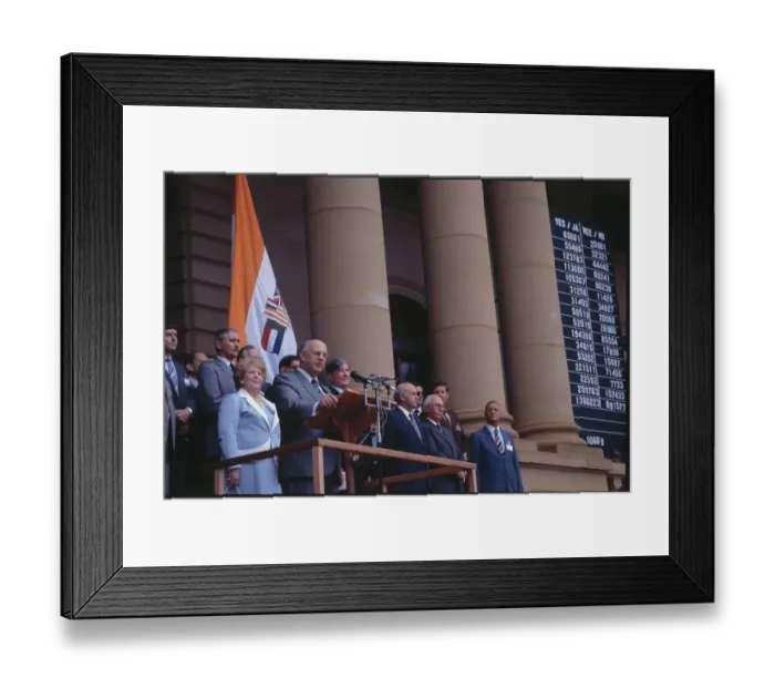 Framed Print : P. W. Botha Speaking at Capitol Podium Framed Print : P. W. Botha Speaking at Capitol Podium