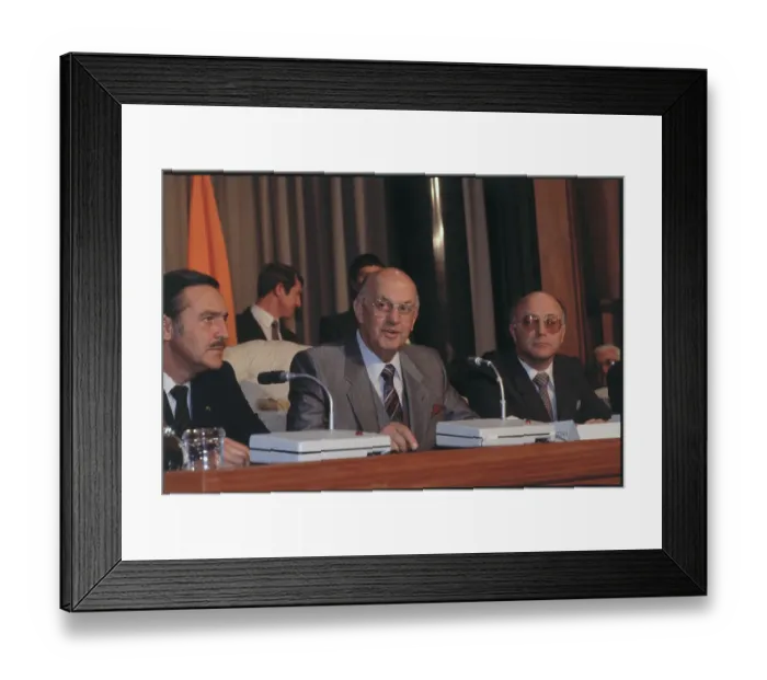 Framed Print : P. W. Botha Speaking at Conference Framed Print : P. W. Botha Speaking at Conference
