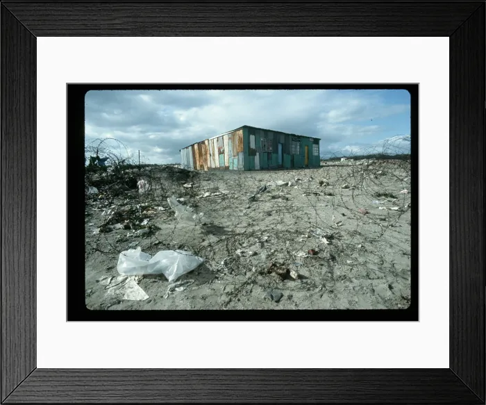 Framed Print : Rusty Tin Shed in Desolate Area Framed Print : Rusty Tin Shed in Desolate Area