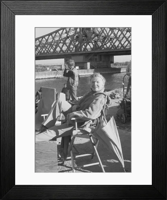 Framed Print : Katharine Hepburn on Location Framed Print : Katharine Hepburn on Location