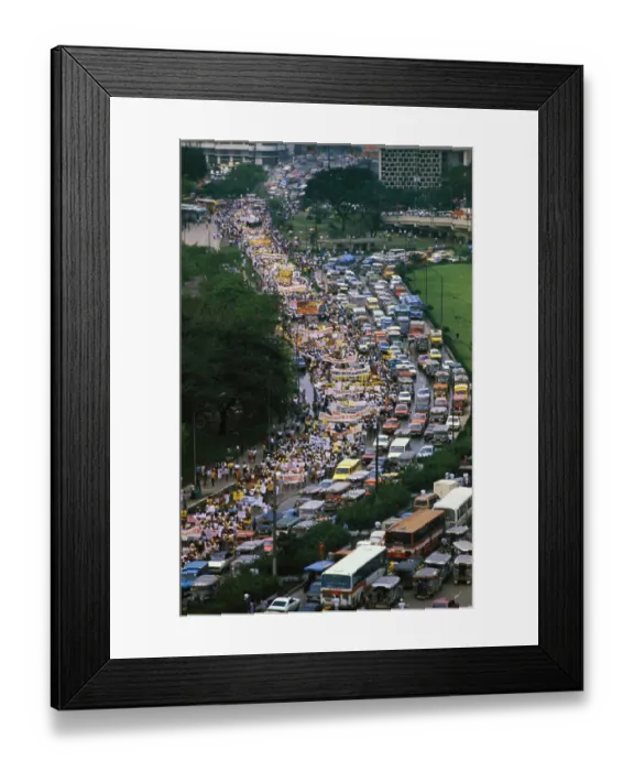 Framed Print : Protest March in Manila Framed Print : Protest March in Manila