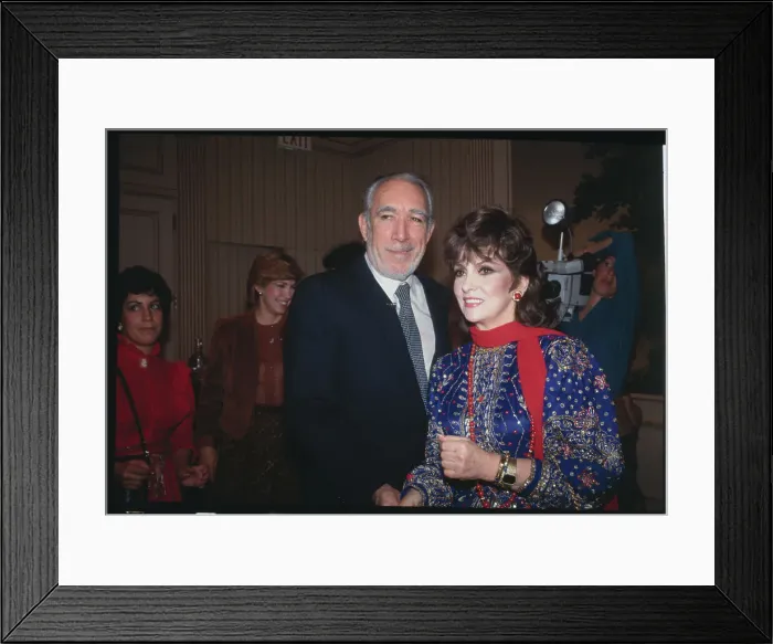 Framed Print : Anthony Quinn and Gina Lollobrigida Framed Print : Anthony Quinn and Gina Lollobrigida