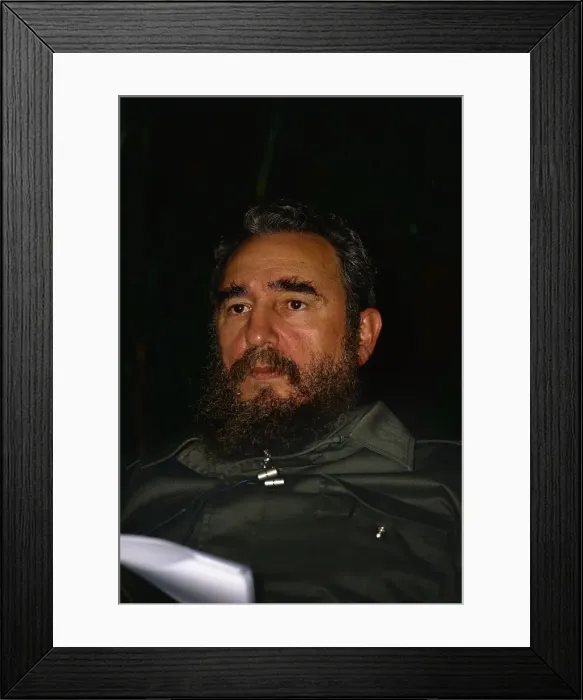 Framed Print : Portrait of Fidel Castro Framed Print : Portrait of Fidel Castro