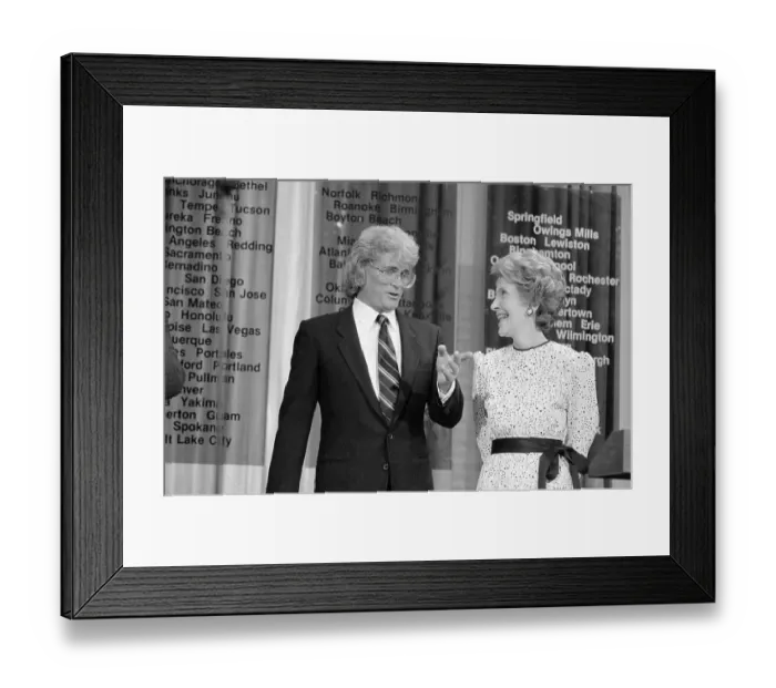 Framed Print : Nancy Reagan and Michael Landon Framed Print : Nancy Reagan and Michael Landon