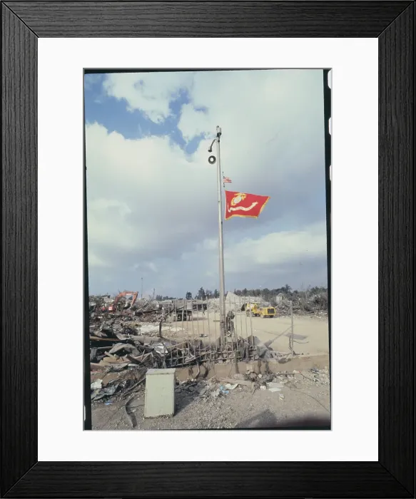 Framed Print : United States Marine Corps Headquarters in Beirut Framed Print : United States Marine Corps Headquarters in Beirut