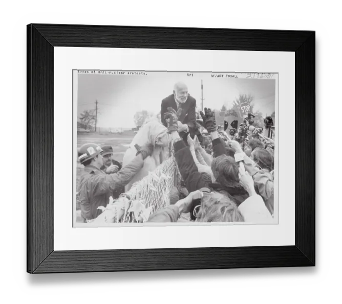 Framed Print : Dr. Benjamin Spock Jumping Fence