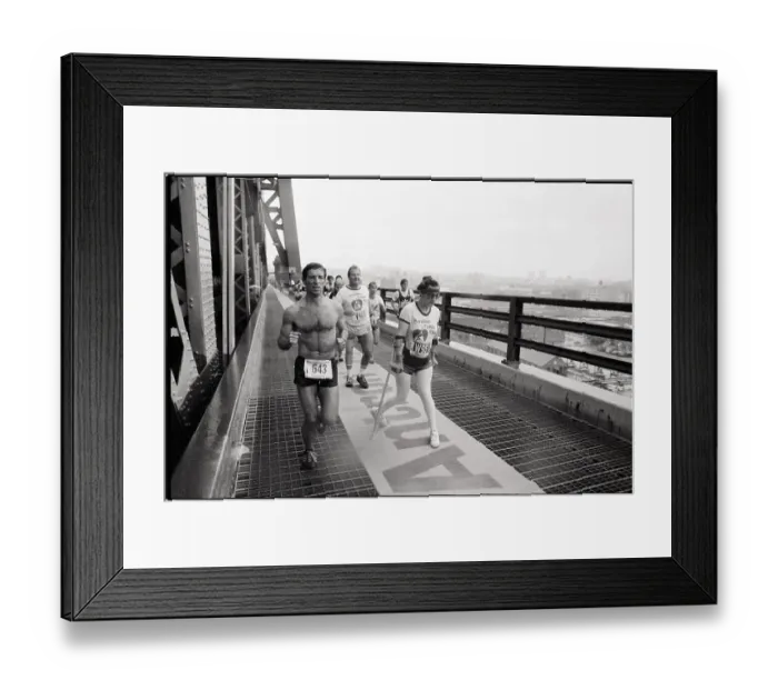 Framed Print : Handicapped Runner In Ny Marathon Framed Print : Handicapped Runner In Ny Marathon