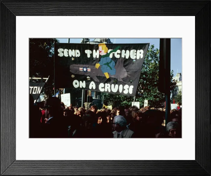 Framed Print : Anti-Thatcher Banner Framed Print : Anti-Thatcher Banner