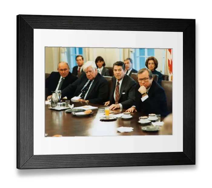 Framed Print : Ronald Reagan and Congress Members Framed Print : Ronald Reagan and Congress Members