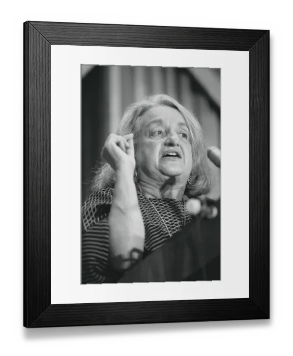 Framed Print : Portrait of Betty Friedan