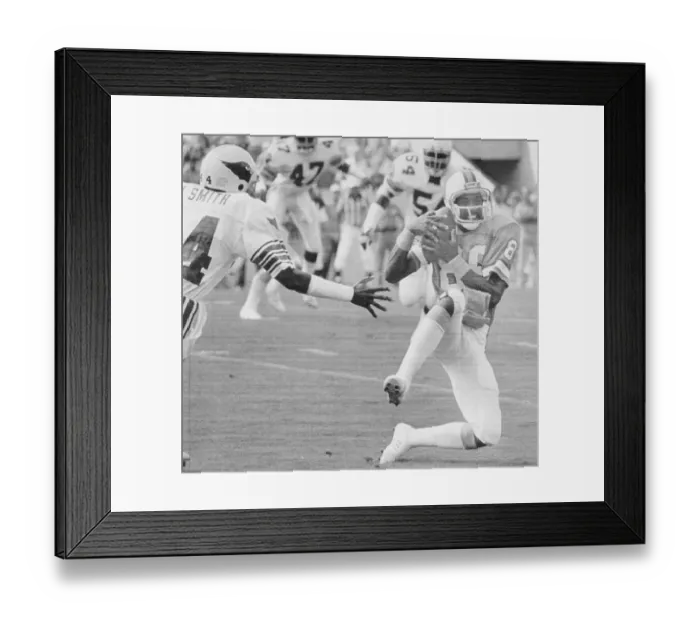 Framed Print : Football Player Kevin House Catching Football Framed Print : Football Player Kevin House Catching Football