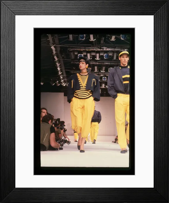 Framed Print : Claude Montana 1983 Spring Fashion Show Framed Print : Claude Montana 1983 Spring Fashion Show