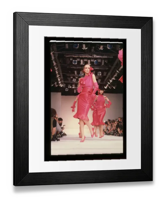 Framed Print : Claude Montana 1983 Spring Fashion Show Framed Print : Claude Montana 1983 Spring Fashion Show