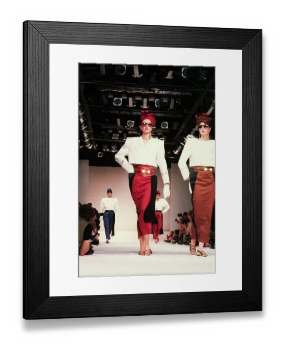 Framed Print : Claude Montana Spring-Summer 1984 Fashion Show Framed Print : Claude Montana Spring-Summer 1984 Fashion Show