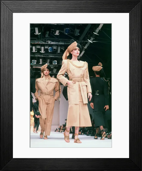 Framed Print : Claude Montana 1983 Spring Fashion Show Framed Print : Claude Montana 1983 Spring Fashion Show