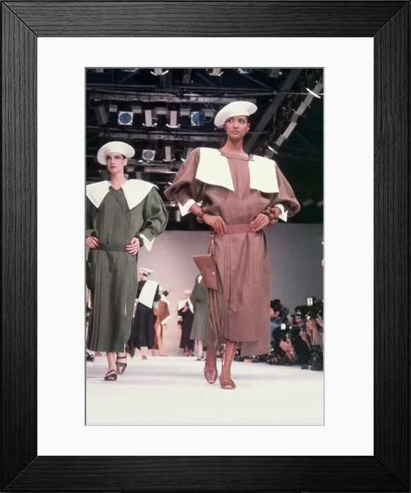 Framed Print : Claude Montana 1983 Spring Fashion Show Framed Print : Claude Montana 1983 Spring Fashion Show