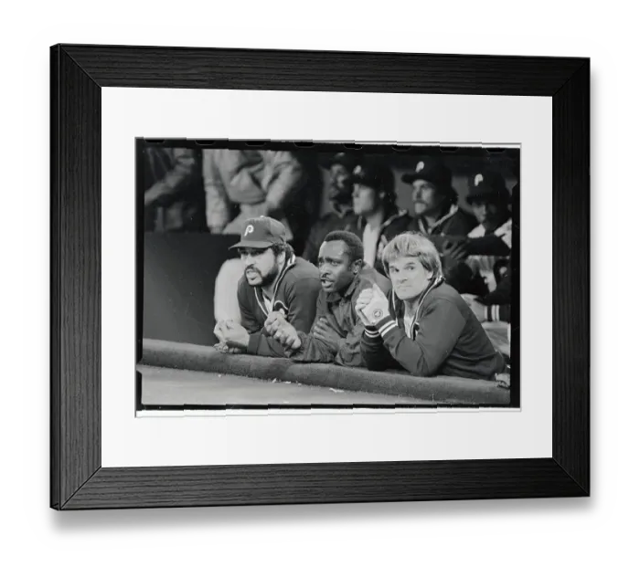 Framed Print : Phillies Watch Their Team Go Down in Defeat Framed Print : Phillies Watch Their Team Go Down in Defeat