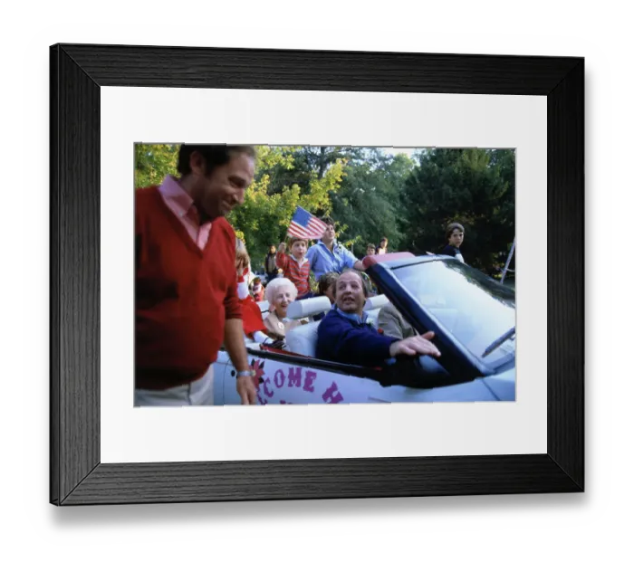 Framed Print : James Brady in Motorcade While Visiting University of Illinois Framed Print : James Brady in Motorcade While Visiting University of Illinois