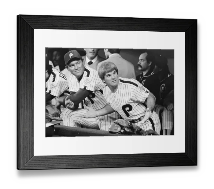 Framed Print : Pete Rose Sitting in Dugout Framed Print : Pete Rose Sitting in Dugout
